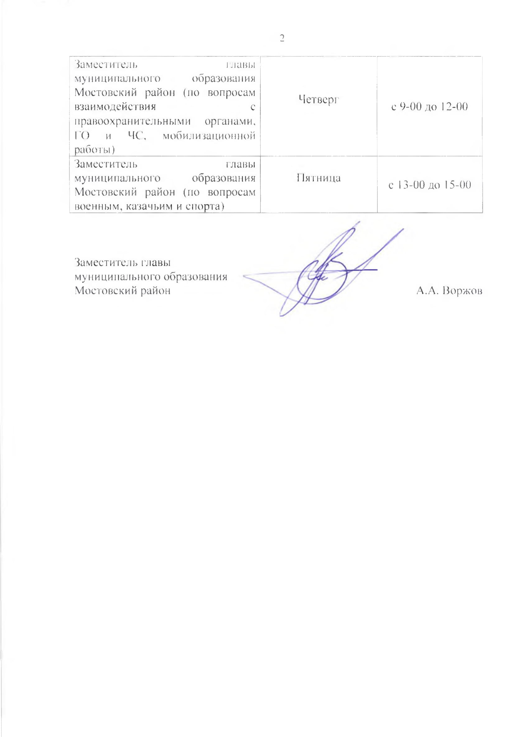 график приема граждан МО на 2020 ыезд поселения 2