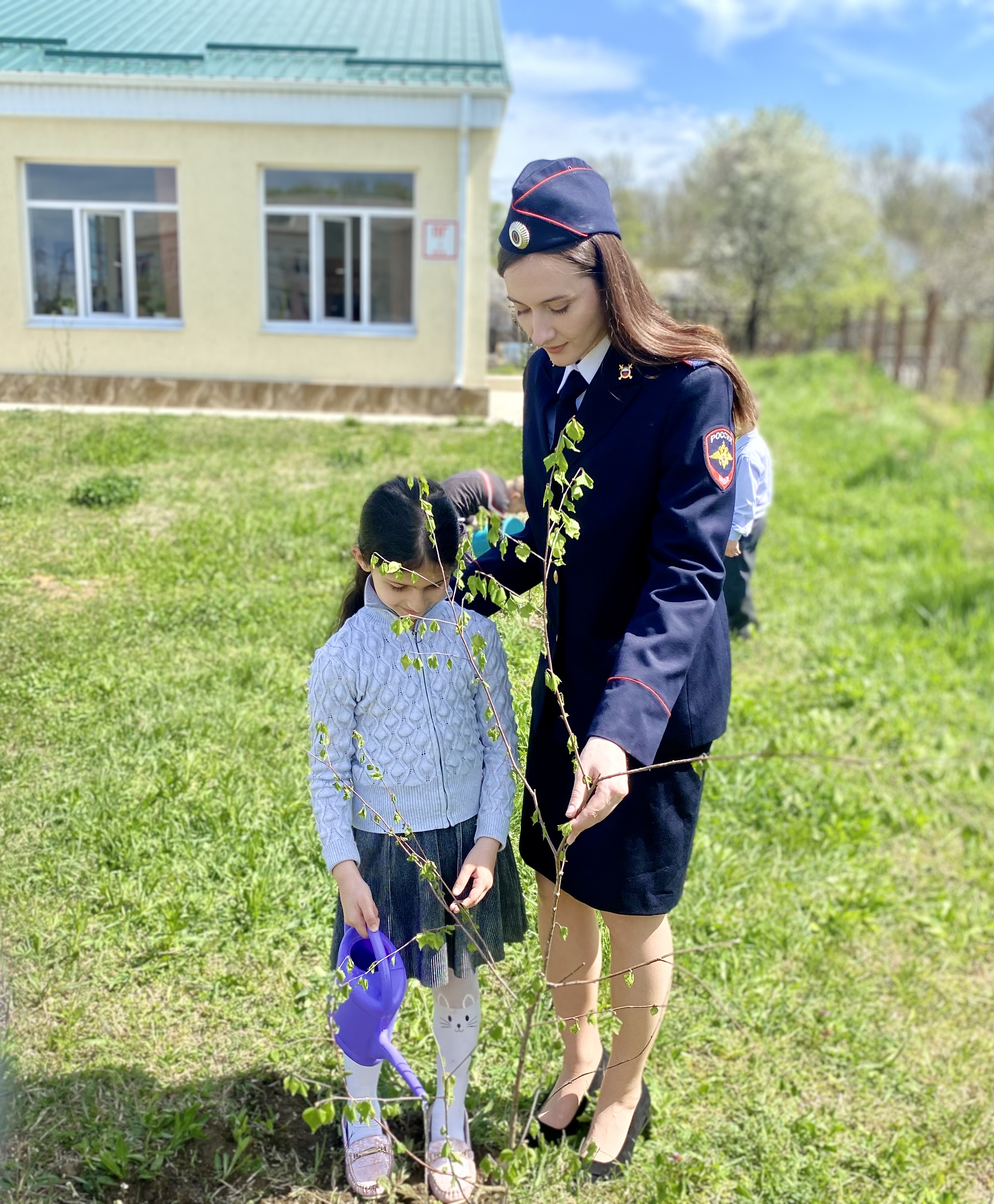 лес